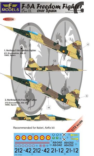 F5A Freedom Fighter over Spain part II.  c72136