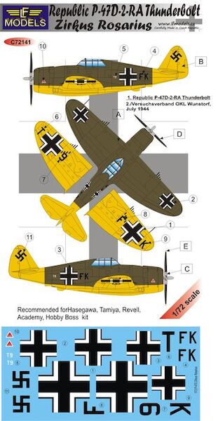 Republic P47D-2RA Thunderbolt Zirkus Rosarius  c72141