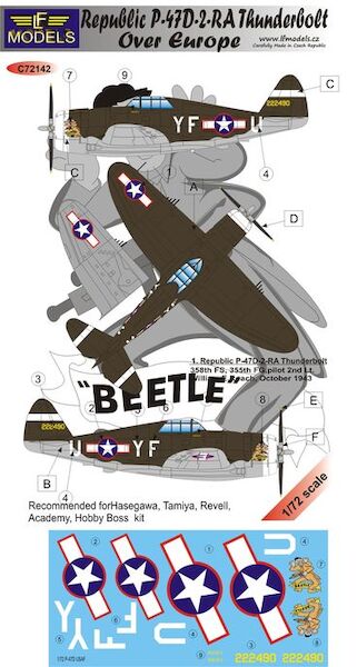 Republic P47D-2RA Thunderbolt Over Europe c72142