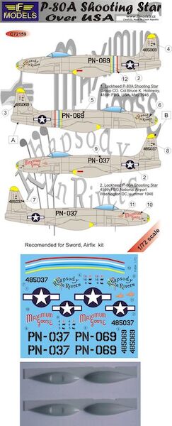 Lockheed P80A Shooting Star over USA c72159