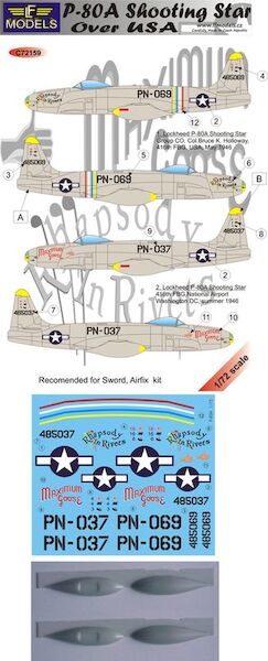 Lockheed P80A Shooting Star over USA  c72159