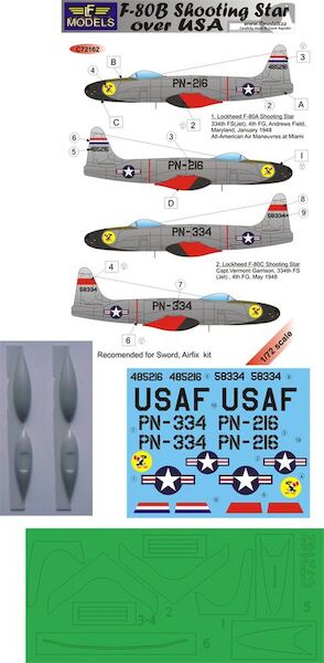 Lockheed P80B Shooting Star Over USA  c72162