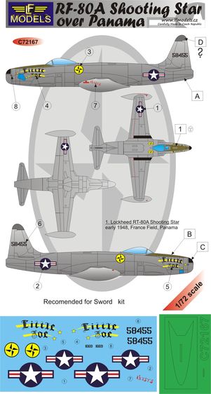 Lockheed RF80A Shooting Star over Panama  c72167