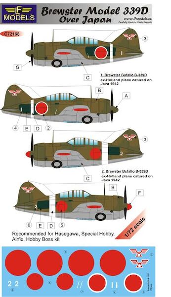 Brewster Model 339D Buffalo over Japan  c72168