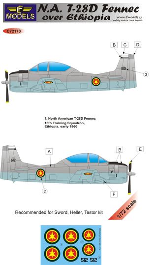 NA T28D Fennec over Ethiopia  c72170