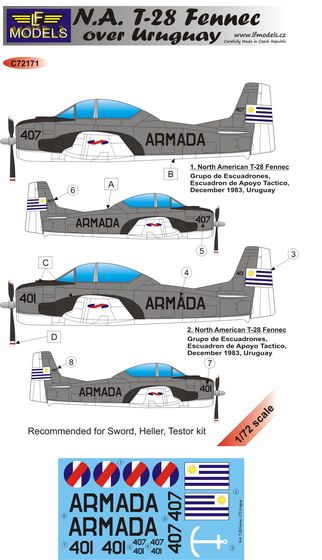 NA T28D Fennec over Uruguay  c72171