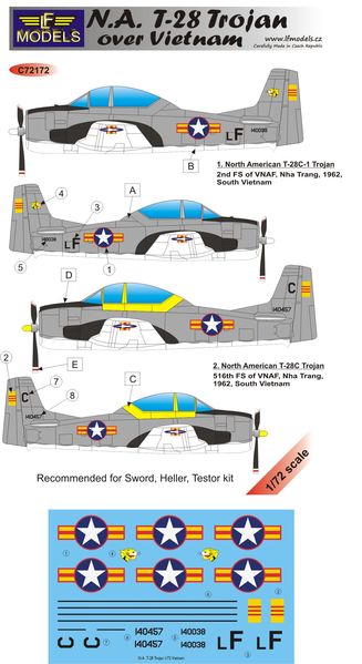 NA T28 Trojan over Vietnam  c72172