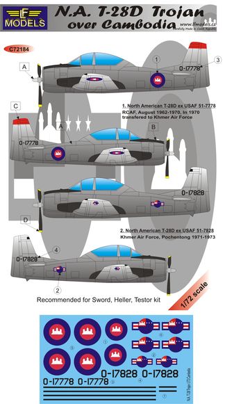NA T28D Trojan over Cambodia  c72184