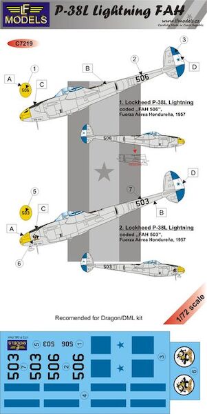 Lockheed P38 Lightning (Fuersa Aerea Hondurena)  c7219