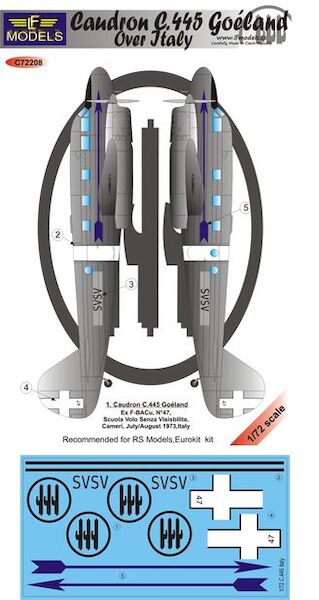 Caudron C445 Goeland over Italy  c72208