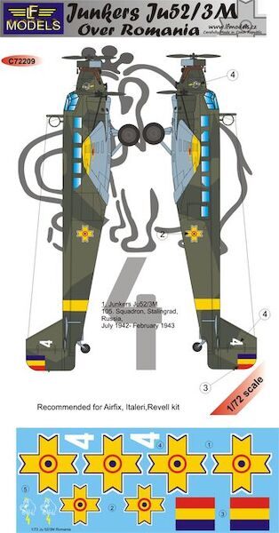Junkers Ju52/3m over Romania  c72209