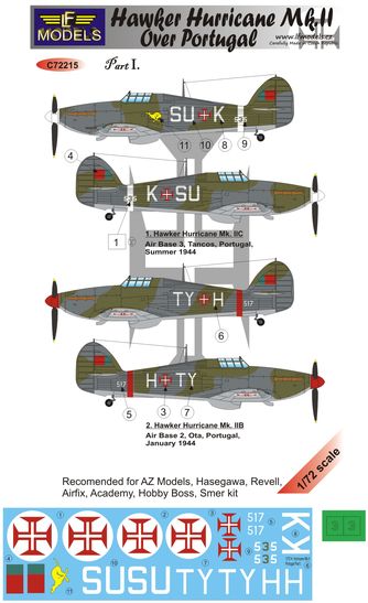 Hawker Hurricane MKII over Portugal  c72215