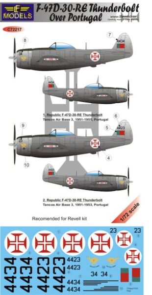 Republic F47D Thunderbolt over Portugal  c72217