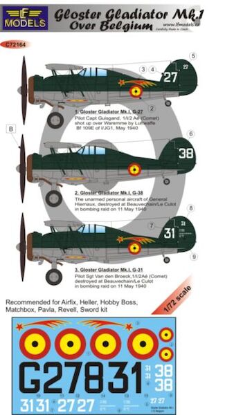 Gloster Gladiator MK1 over Belgium  c72218