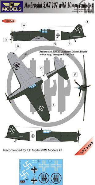 Ambrosini SAI207 with 20mm cannon  c7223