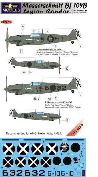 Messerschmitt BF109B (Legion Condor) C72233