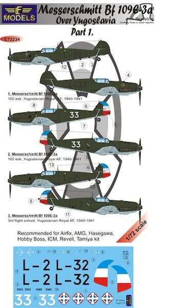 Messerschmitt BF109E-3 over Yugoslavia part 1 C72234