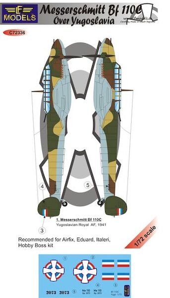 Messerschmitt BF110C over Yugoslavia  C72236