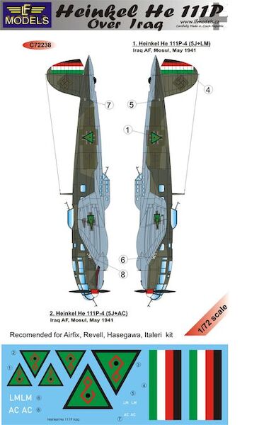 Heinkel He111P over Iraq C72238
