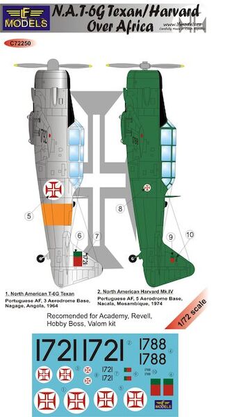 N.A. T6G Texan/Harvard over Africa  c72250