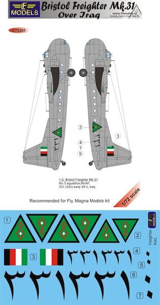 Bristol Freighter MK31 over Iraq  c72261