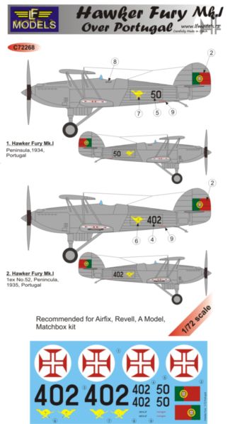 Hawker Fury MkI over Portugal  c72268