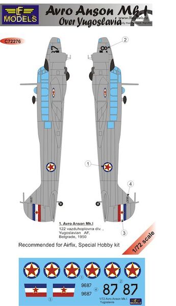 Avro Anson MK1 over Yugoslavia c72276