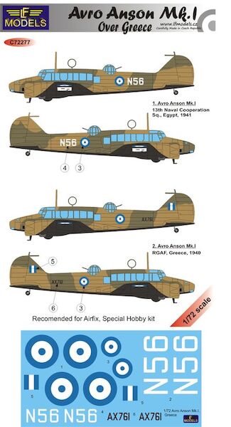 Avro Anson MK1 over Greece  c72277