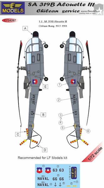 SA 319B Alouette III Chilean service  c72287