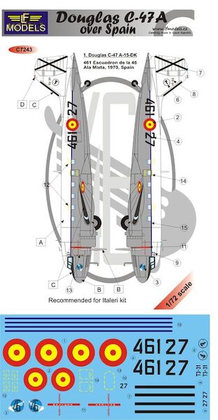 Douglas C47A over Spain  c7243