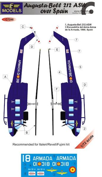 Agusta-Bell 212ASW over Spain  c7246