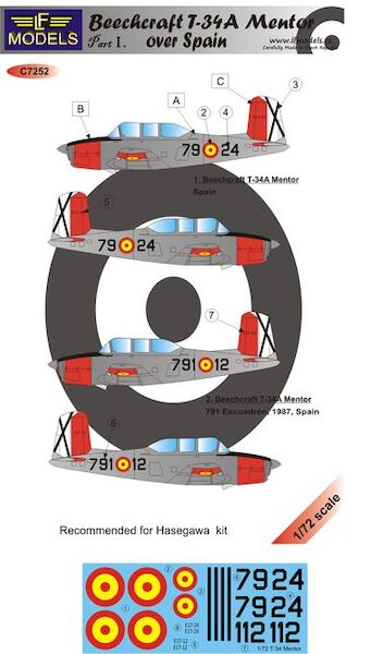 Beechcraft T34A Mentor over Spain part 1  c7252