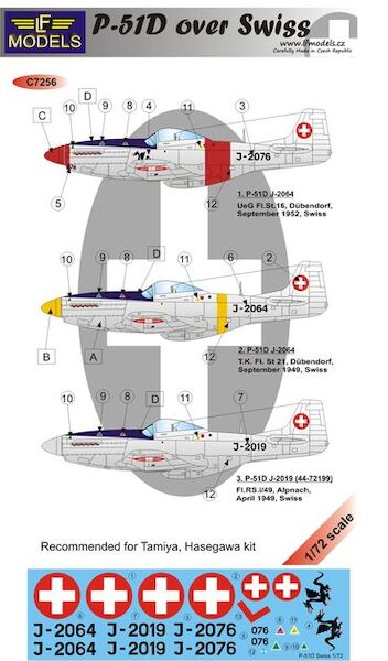 P51D Mustang over Swiss c7256