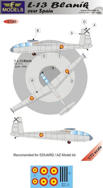 L13 Blanik over Spain  c7263