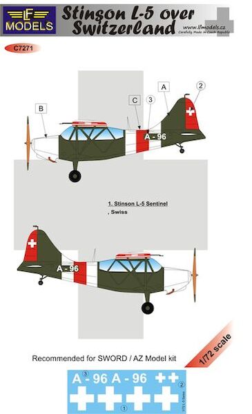 Stinson L5 Sentinel over Switserland  c7271
