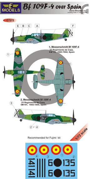 BF109F over Spain  c7272