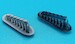 Messerschmitt Bf109E-1/3/4/7 Exhaust stacks (AZ models0 LF3D7203