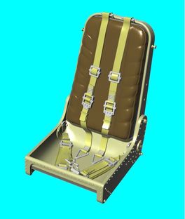 Messerschmitt 262 Schwalbe seat (Hasegawa, Trumpeter LF3D3202