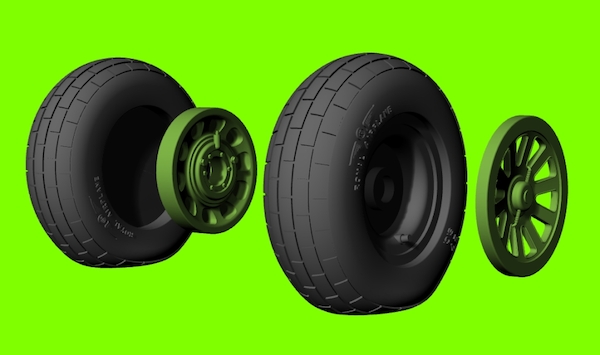 Mustang´s weighted wheels - block tread  LF3D3204