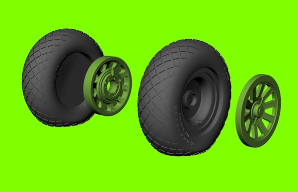 Mustang´s weighted wheels - diamond tread LF3D3205