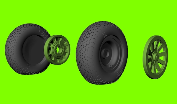 Mustang´s weighted wheels - cross tread LF3D3207