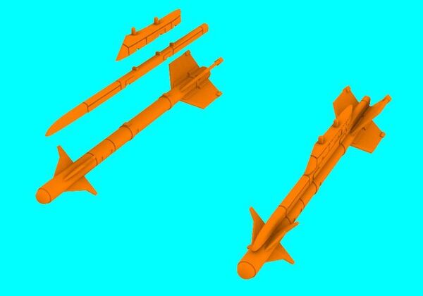 Brasilian MAA1 Piranha Air to Air Missiles including Launch pad (2x) LF3D4808
