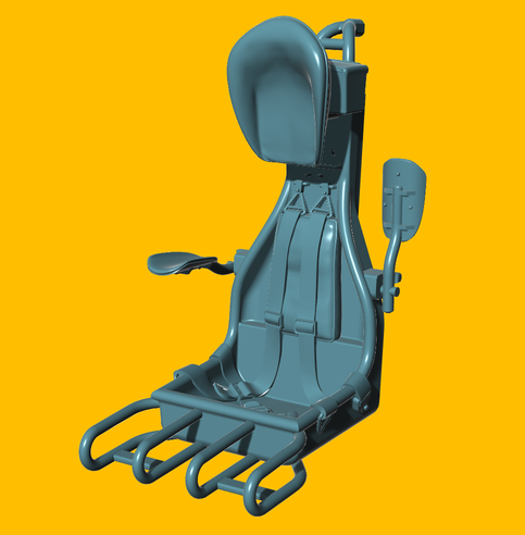 Dornier Do 335 Pfeil seat (Monoram, Tamiya) LF3D4813