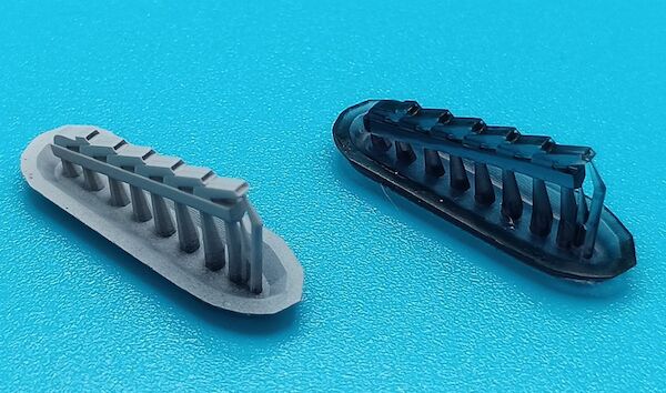 Messerschmitt Bf109E-1/3/4/7 Exhaust stacks (AZ models0 LF3D7203