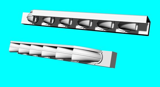 Messerschmitt Bf 109F-4 exhaust stacks (Eduard) LF3D7221