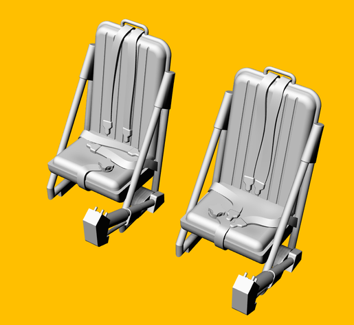 Westland Scout/Wasp seat (LF Models) 2pcs LF3D7227