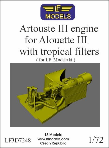 Artouste III engine for Alouette III with tropical filters  (LF models)  LF3D7248