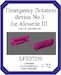 Emergency flotation device No.1 for Alouette III (LF models) LF3D7250