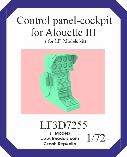 Instrument panel for Alouette III (LF models) LF3D7255