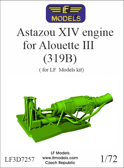Astazou XIV engine for Alouette III 319B  (LF Models)  LF3D7257